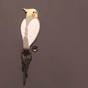 東洋ケース マグネットフック オカメインコ MH-AN-05 かわいい 鳥 Animal Tail しっぽ 磁石 