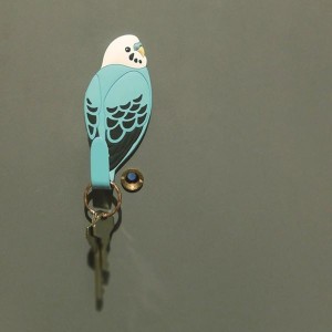 東洋ケース マグネットフック セキセイインコ・ブルー MH-AN-07 かわいい 鳥 Animal Tail しっぽ 磁石 