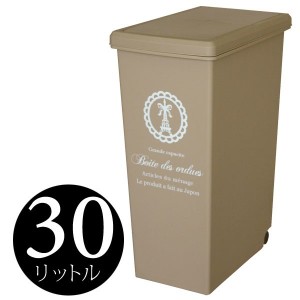 平和工業 スライドペール30L ベージュ ゴミ箱 ダストボックス 分別 キッチン