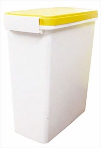 [新輝合成] おむつペール14L イエロー ゴミ箱 ポット 衛生用品 パッキン付 オムツペール ペットシーツ コンパクト スリム 