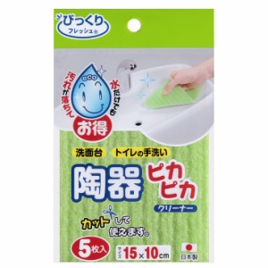 ◇ サンコー 陶器ピカピカクリーナー GR グリーン BO-87 掃除 汚れ落とし キレイ 水垢 取れる 