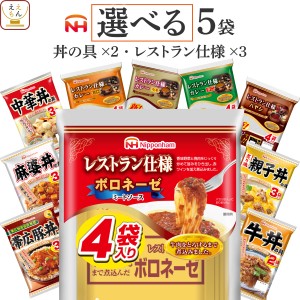 敬老の日 レトルト食品 常温 惣菜 詰め合わせ 選べる レトルト カレー ハヤシ パスタソース 丼の具 5袋 セット 【 送料無料 北海道沖縄以