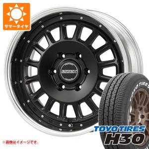 ハイエース 200系用 サマータイヤ トーヨー H30 225/50R18 C 107/105R ホワイトレター エセックス ENCD 2P 7.0-18 タイヤホイール4本セッ