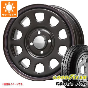 キャリイ DA16T用 サマータイヤ グッドイヤー カーゴ プロ 165/80R14 91/90N (165R14 6PR相当) MLJ デイトナ SS 5.0-14 タイヤホイール4