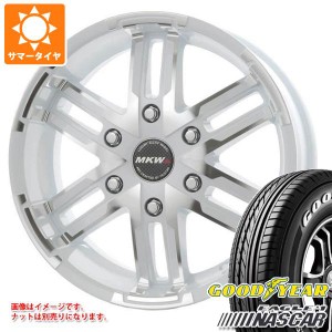 ハイエース 200系用 2024年製 サマータイヤ グッドイヤー イーグル ＃1 ナスカー 215/65R16C 109/107R ホワイトレター MKW MK-55 6.5-16 