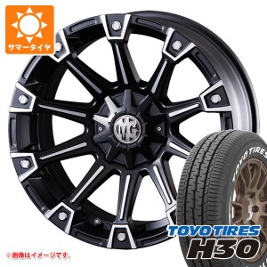 ハイエース 200系用 サマータイヤ トーヨー H30 215/60R17 C 109/107R ホワイトレター クリムソン MG モンスター 7.0-17 タイヤホイール4