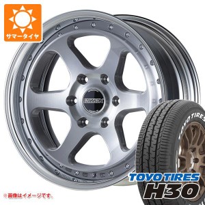 ハイエース 200系用 サマータイヤ トーヨー H30 225/50R18 C 107/105R ホワイトレター エセックス EL 2P 7.0-18 タイヤホイール4本セット