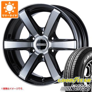 ハイエース 200系用 サマータイヤ グッドイヤー イーグル ＃1 ナスカー 215/60R17C 109/107R ホワイトレター エセックス EC 6.5-17 タイ