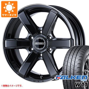 ハイエース 200系用 2024年製 サマータイヤ ファルケン W11 215/60R17C 109/107N ホワイトレター エセックス EC 6.5-17 タイヤホイール4