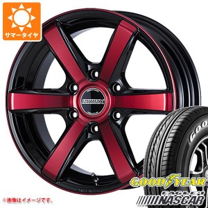 ハイエース 200系用 サマータイヤ グッドイヤー イーグル ＃1 ナスカー 215/60R17C 109/107R ホワイトレター エセックス EC 6.5-17 タイ