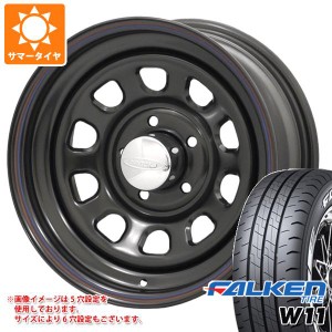 ハイエース 200系用 2024年製 サマータイヤ ファルケン W11 215/60R17C 109/107N ホワイトレター デイトナズ 6.5-17 タイヤホイール4本セ