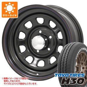 ハイエース 200系用 サマータイヤ トーヨー H30 215/65R16 C 109/107R ホワイトレター デイトナズ 6.5-16 タイヤホイール4本セット