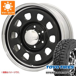 ハイエース 200系用 サマータイヤ トーヨー オープンカントリー R/T 215/70R16 100Q ブラックレター デイトナズ 6.5-16 タイヤホイール4