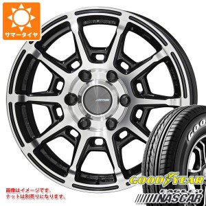 ハイエース 200系用 サマータイヤ グッドイヤー イーグル ＃1 ナスカー 215/60R17C 109/107R ホワイトレター ガレルナ レフィーノ 6.5-17