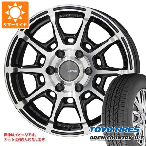 ハイエース 200系用 サマータイヤ トーヨー オープンカントリー U/T 215/70R16 100H ガレルナ レフィーノ 6.5-16 タイヤホイール4本セッ