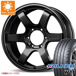 ハイエース 200系用 2024年製 サマータイヤ ファルケン W11 215/65R16C 109/107N ホワイトレター レイズ グラムライツ 57DR-X 6.5-16 タ