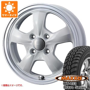 ハイゼットトラック S500系用 サマータイヤ マキシス MT-753 ブラボーシリーズ 185R14C 102/100Q 8PR ブラックサイドウォール グラフト 5