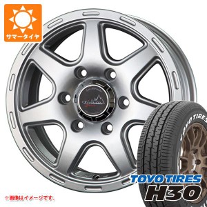 ハイエース 200系用 サマータイヤ トーヨー H30 195/80R15 107/105N ホワイトレター ラ・ストラーダ ティラード クロス 6.0-15 タイヤホ