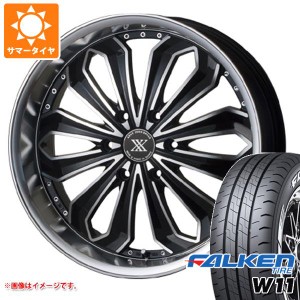 ハイエース 200系用 2024年製 サマータイヤ ファルケン W11 215/60R17C 109/107N ホワイトレター ゼロブレイクX 6.5-17 タイヤホイール4