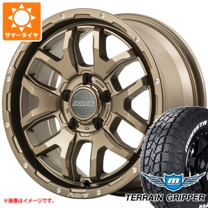 5本セット ジープ ラングラー JK/JL系用 サマータイヤ モンスタ テレーングリッパー 265/70R17 115T ホワイトレター レイズ デイトナ F6 