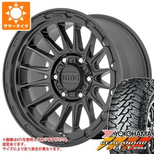 5本セット ジープ ラングラー JK/JL系用 サマータイヤ ヨコハマ ジオランダー M/T G003 35x12.50R18 LT 123Q KMC KM542 インパクト タイ