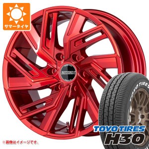 ハイエース 200系用 サマータイヤ トーヨー H30 215/60R17 C 109/107R ホワイトレター エセックス EW 6.5-17 タイヤホイール4本セット