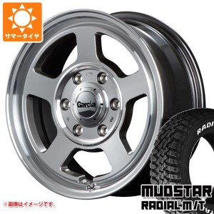 ハイエース 200系用 サマータイヤ マッドスター ラジアル M/T 215/65R16C 109/107R ホワイトレター ガルシア シカゴ5 6.5-16 タイヤホイ