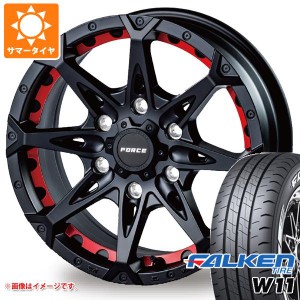 ハイエース 200系用 2024年製 サマータイヤ ファルケン W11 215/65R16C 109/107N ホワイトレター フォース デナリ 6.5-16 タイヤホイール