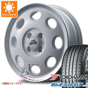 サマータイヤ 155/65R14 75H ヨコハマ ブルーアースGT AE51 ニクキューモッシュ マネキ 4.5-14 タイヤホイール4本セット