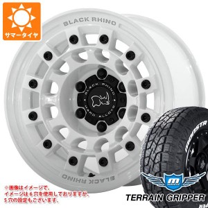 FJクルーザー 10系用 サマータイヤ モンスタ テレーングリッパー 265/70R17 115T ホワイトレター ブラックライノ フジ 8.0-17 タイヤホイ