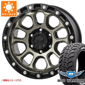 FJクルーザー 10系用 サマータイヤ モンスタ マッドウォーリアー LT265/70R17 121/118Q ホワイトレター MKW M204 8.0-17 タイヤホイール4