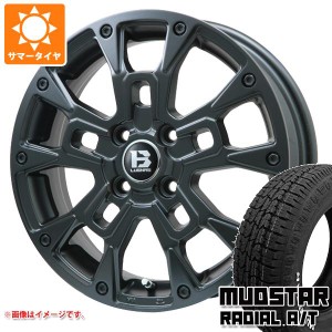 サマータイヤ 145/80R12 80/78N LT マッドスター ラジアル A/T ホワイトレター Bラグナス BRD 4.0-12 タイヤホイール4本セット