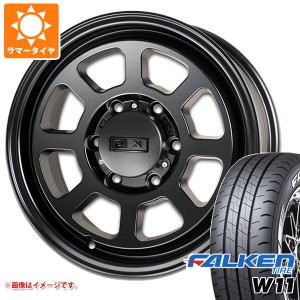 ハイエース 200系用 2024年製 サマータイヤ ファルケン W11 215/65R16C 109/107N ホワイトレター KGホイール KW01 6.5-16 タイヤホイール