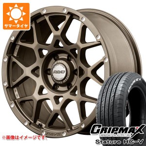 ハイエース 200系用 サマータイヤ グリップマックス スタチャー HC-V 215/65R16C 109/107S ホワイトレター レイズ デイトナ M8 6.5-16 タ