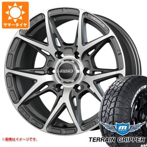 5本セット FJクルーザー 10系用 サマータイヤ モンスタ テレーングリッパー 265/70R17 115T ホワイトレター レイズ ベルサス クラフトコ