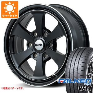 ハイエース 200系用 2024年製 サマータイヤ ファルケン W11 215/60R17C 109/107N ホワイトレター ガルシア ダラス6 6.5-17 タイヤホイー