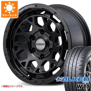 ハイエース 200系用 2024年製 サマータイヤ ファルケン W11 215/65R16C 109/107N ホワイトレター レイズ デイトナ M9+ スペックM 6.5-16 