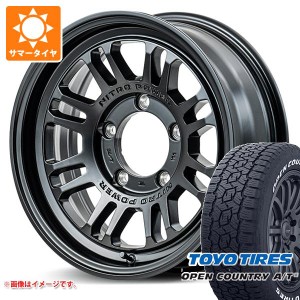 ジムニー用 サマータイヤ トーヨー オープンカントリー A/T3 175/80R16 91S ホワイトレター ナイトロパワー M16 アサルト 5.5-16 タイヤ