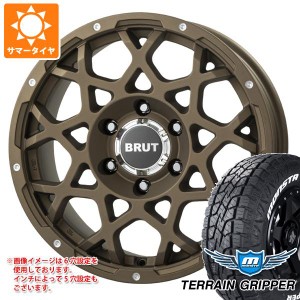 5本セット FJクルーザー 10系用 サマータイヤ モンスタ テレーングリッパー 265/70R17 115T ホワイトレター ブルート BR-55 7.5-17 タイ