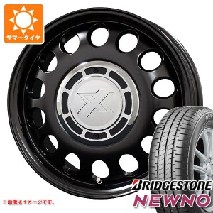 サマータイヤ 155/55R14 69V ブリヂストン ニューノ コスミック クロスブラッド スティール 4.5-14 タイヤホイール4本セット