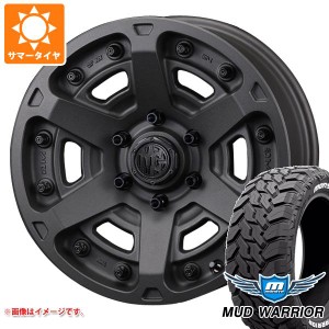 ハイラックス 120系用 サマータイヤ モンスタ マッドウォーリアー LT265/65R17 120/117Q ホワイトレター クリムソン MG アーマー FF 8.0-