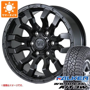 ハイエース 200系用 サマータイヤ ファルケン ワイルドピーク A/T3W 195/80R15 107/105N ヴァブロ RR-01 6.0-15 タイヤホイール4本セット