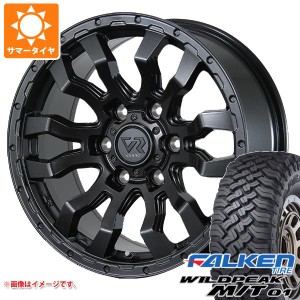 FJクルーザー 10系用 サマータイヤ ファルケン ワイルドピーク M/T01 LT285/70R17 121/118Q ヴァブロ RR-01 8.0-17 タイヤホイール4本セ