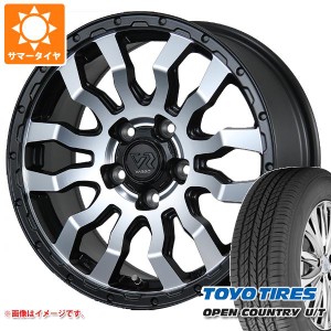 デリカD5用 サマータイヤ トーヨー オープンカントリー U/T 215/70R16 100H ヴァブロ RR-01 7.0-16 タイヤホイール4本セット