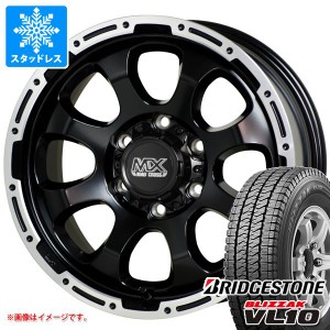 ハイエース 200系用 スタッドレス ブリヂストン ブリザック VL10 195/80R15 107/105N マッドクロスグレイス タイヤホイール4本セット