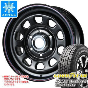 ハイエース 200系用 2023年製 スタッドレス グッドイヤー アイスナビカーゴ 195/80R15 107/105L MLJ デイトナ SS タイヤホイール4本セッ