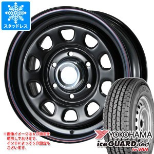 ハイエース 200系用 スタッドレス ヨコハマ アイスガード iG91 バン 195/80R15 107/105L MLJ デイトナ SS タイヤホイール4本セット