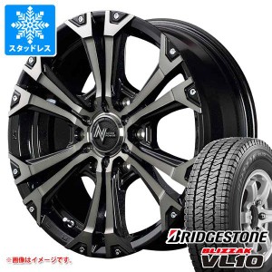 ハイエース 200系用 2023年製 スタッドレス ブリヂストン ブリザック VL10 195/80R15 107/105N ナイトロパワー ジャベリン タイヤホイー