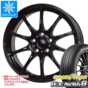 スタッドレスタイヤ グッドイヤー アイスナビ8 215/45R18 89Q ＆ ジースピード G-07 7.5-18 タイヤホイール4本セット215/45-18 GOODYEAR 