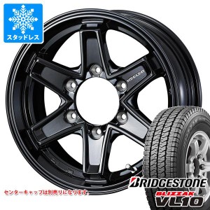 ハイエース 200系用 スタッドレス ブリヂストン ブリザック VL10 195/80R15 107/105N キーラー タクティクス タイヤホイール4本セット